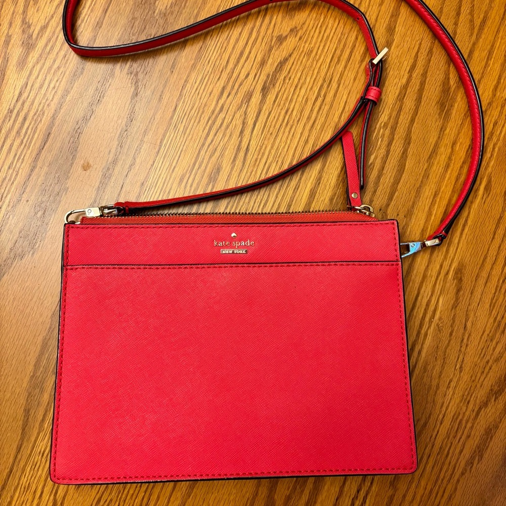 Kate Spade Cherry Red Cameron Clarise Crossbody Bag